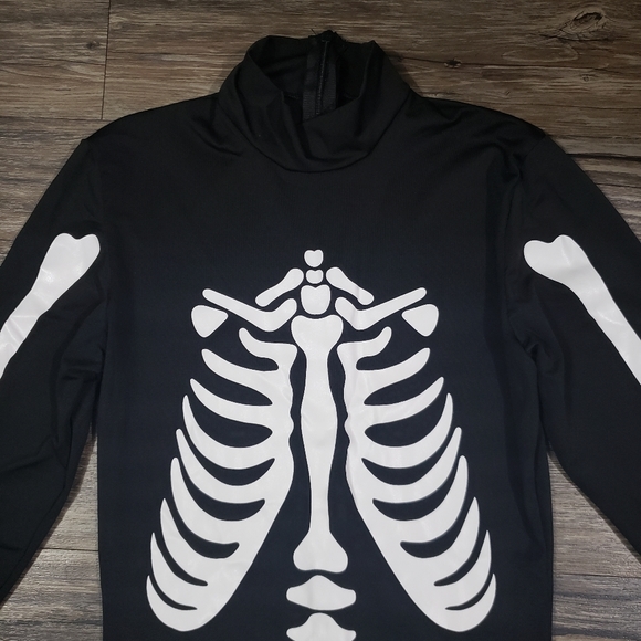 Skeleton halloween costume youth L - Picture 3 of 9